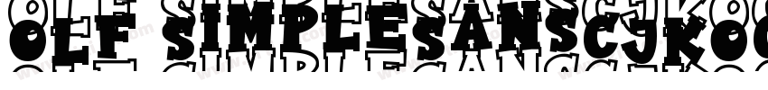 OLF SimpleSansCJKOC字体转换